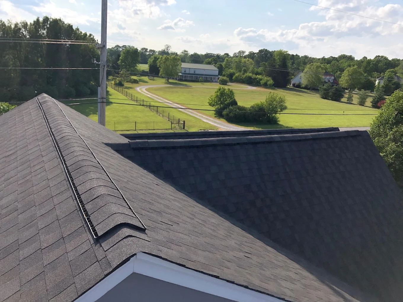 A low-slope commercial membrane roofing project